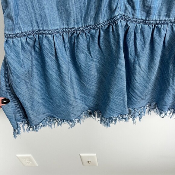 NWT Driftwood Shaye Chambray Embroidered Dress Tunic Sz M - Picture 8 of 10